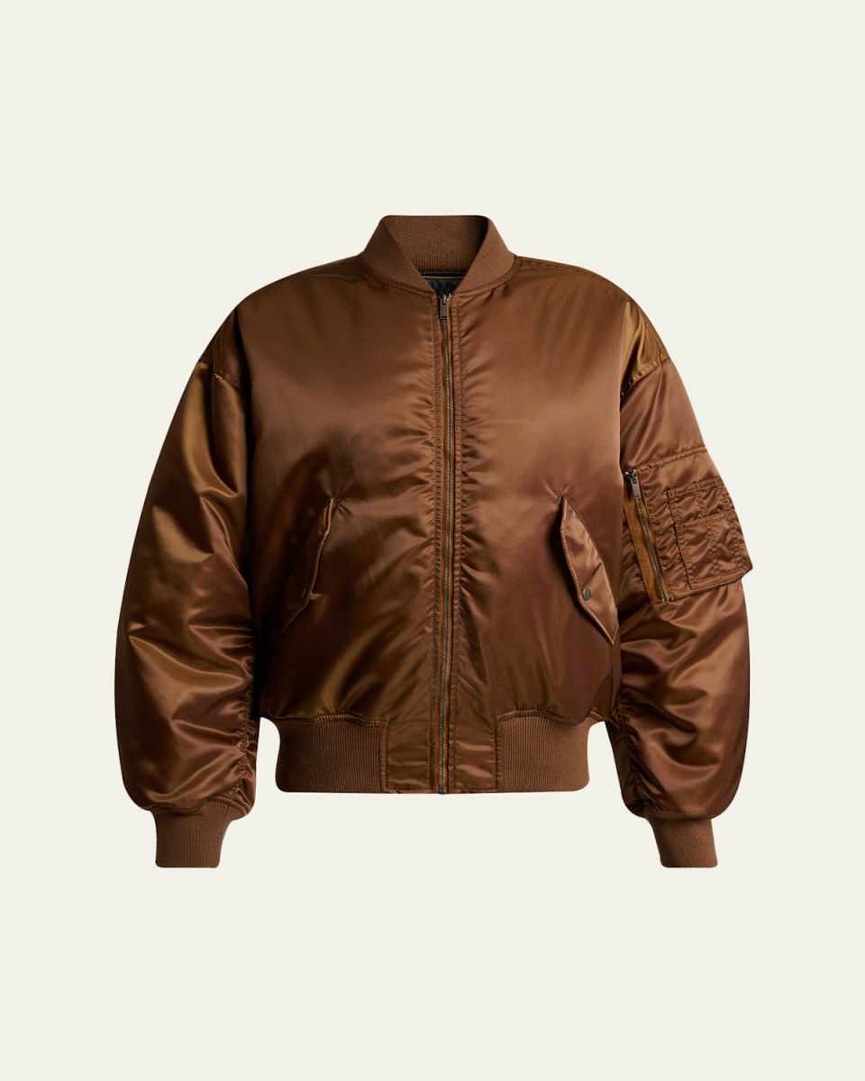 Satin Bomber Jacket